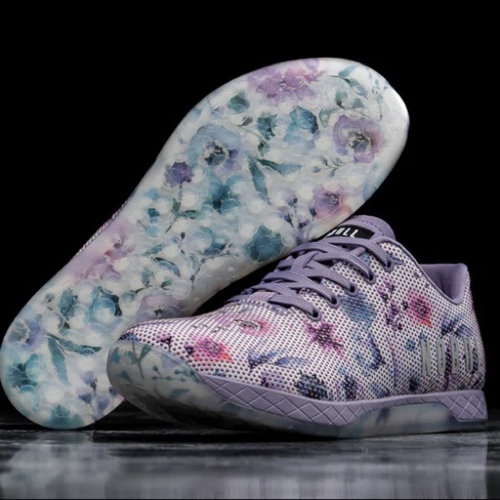 NoBull Womens Watercolor Floral Trainer Size 7.5